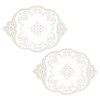 NICENEEDED 2 Pack Lace Doilies for Tables, Crochet Placemats Handmade