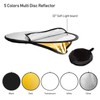 Julius Studio [2-Pack] 32" 5-in-1 Photography Collapsible Light Disc Reflector,