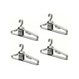 19" Heavy Duty Plastic Hangers - Set of 12 - White By Merrick