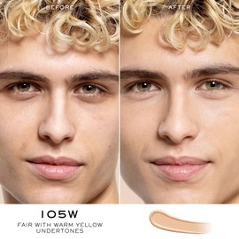 Lancôme Teint Idole Ultra Wear Care & Glow Serum Concealer - Medium Buildable Coverage & Natural Glow Finish - Up To 24H Hydration - 105W