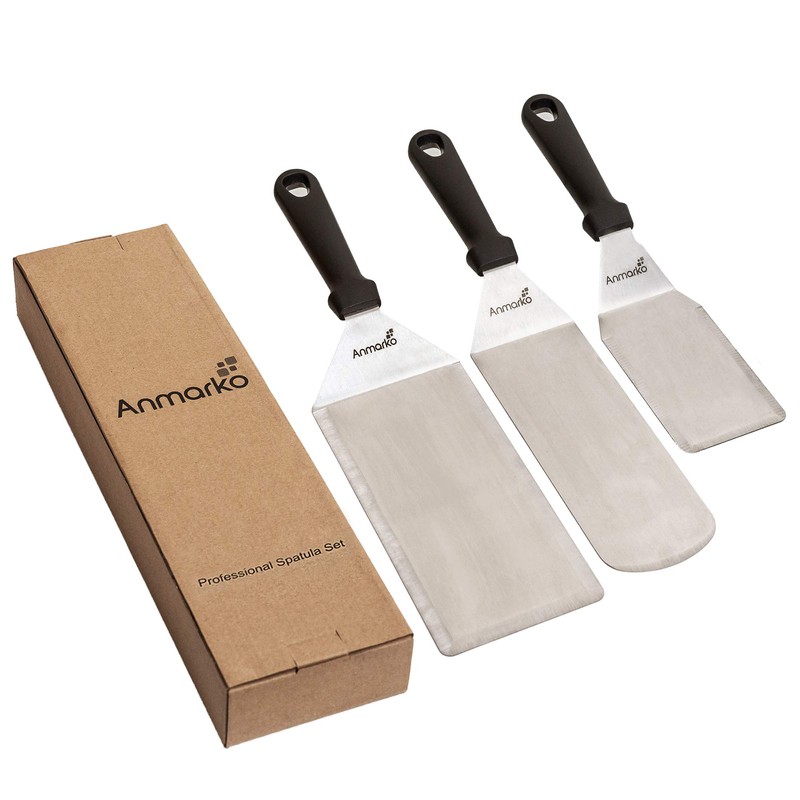 Griddle Spatula Set - Stainless Steel Metal Spatula and Griddle
