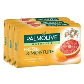 Palmolive Naturals Fresh & Moisture with Citrus & Cream Bar Soap - Pack of 6 (80g x 6) - Imported