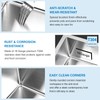 Suncano Bar Sink Undermount 13x15 Inch, Stainless Steel Small Kitchen
