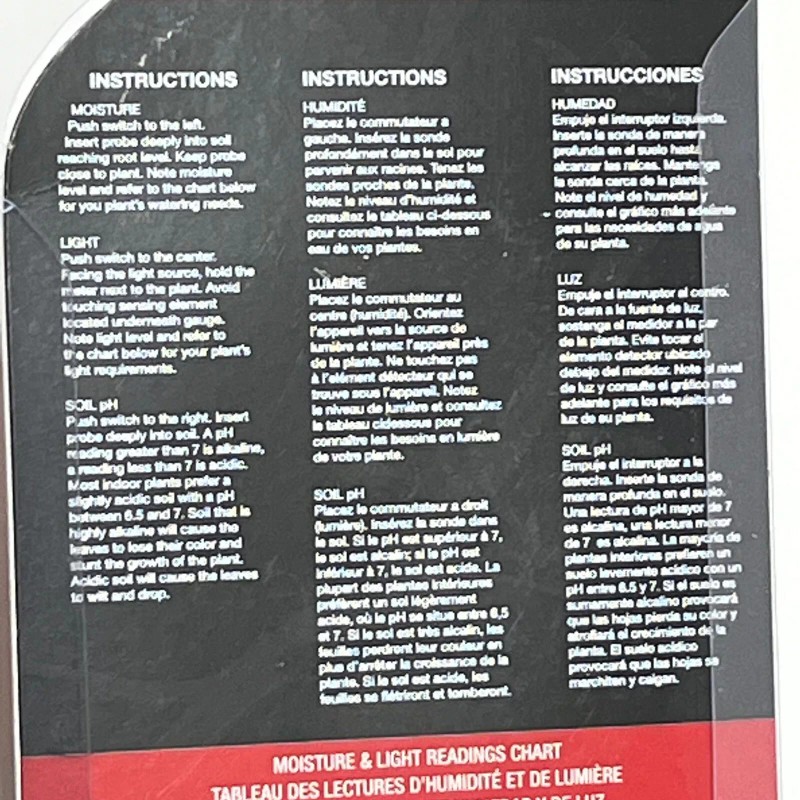 LiquanQ 3 Way Soil Meter - Sunlight - Moisture -