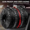 4PCS Tire Covers, Waterproof Spare Tire Covers Tough Tire Wheel