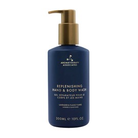 Aromatherapy Associates Replenishing Hand and Body Wash - Enriched with Hydrolyzed Oat Protein, Lavender, Ylang Ylang, Ho Wood, Moisturizing Hydrating