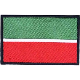 Republic of Tatarstan Flag Tataria Russian Federation Armband 3.15" Iron On Patch for Clothing