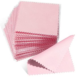 12 Pcs Jewelry Cleaning Cloth Double Sided Polishing Cleaning Cloths Jewelry Wipe Cloths for Pearl,Gold, Silver,and Platinum