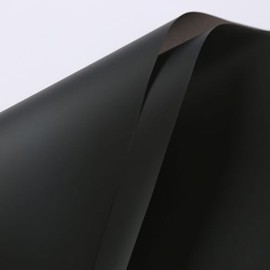 25 Sheets Translucent Flower Wrapping Paper Waterproof Durable Valentine's Day Bouquet Wrapping Paper 22.8x22.8 Inch for Gift Packaging Flower Shop Bouquet Packaging (Black)