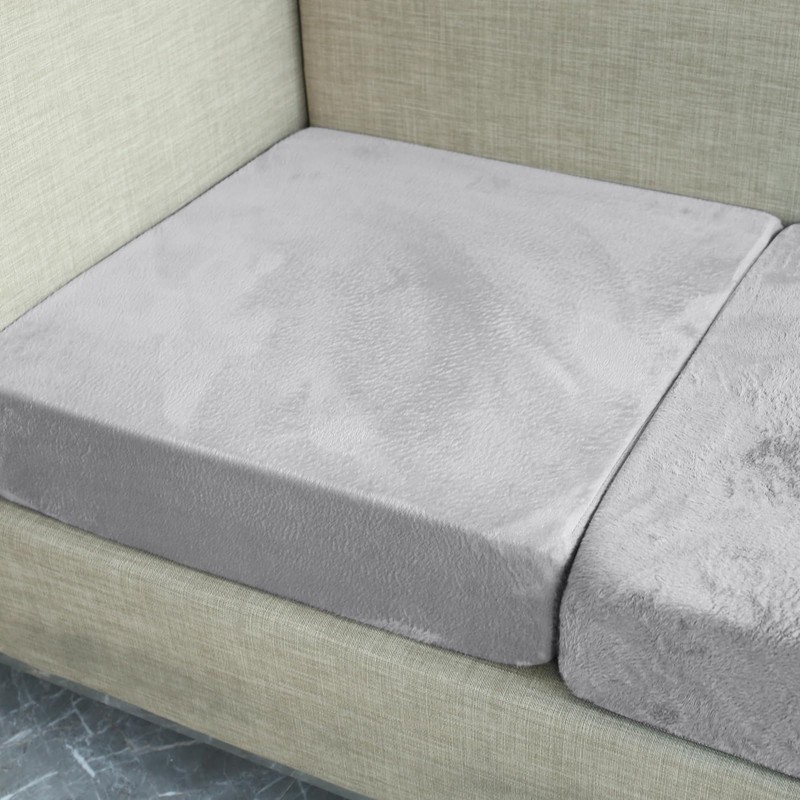 Teynewer Sofa Seat Cushion Cover, Sofa Cushion Slipcovers Stretch Velvet,