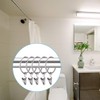 OOTSR Pack of 30 Curtain Rings with Clips, Metal Curtain