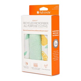 Full Circle Renew All Purpose Microfibre Cloths, Citrus 3 Pack