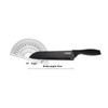 professional kitchen knife set with scissors - 3-piece black knives