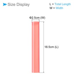 CoCud Acrylic Clay Roller, 7.28 Inch Length 1 Inch Dia., Acrylic Non-Stick Rolling Pin Roller Pink - (Applications: for Shaping Sculpting), 2-Pieces