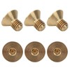 50Pcs Flat Hex Socket Screw M3 Pure Copper Countersunk Head
