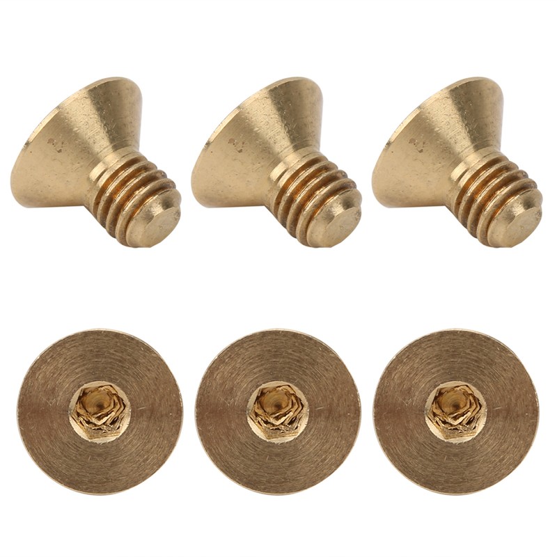 50Pcs Flat Hex Socket Screw M3 Pure Copper Countersunk Head