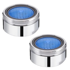 2 Packs Water Saver Spout Filter Tap Aerator Mesh Tap Head Faucet Aerator Replacement Parts Insert Nozzle Water Saver Tap Filter Nozzle Faucet Aerator for DIY Kitchen Bathroom Shower（24mm）