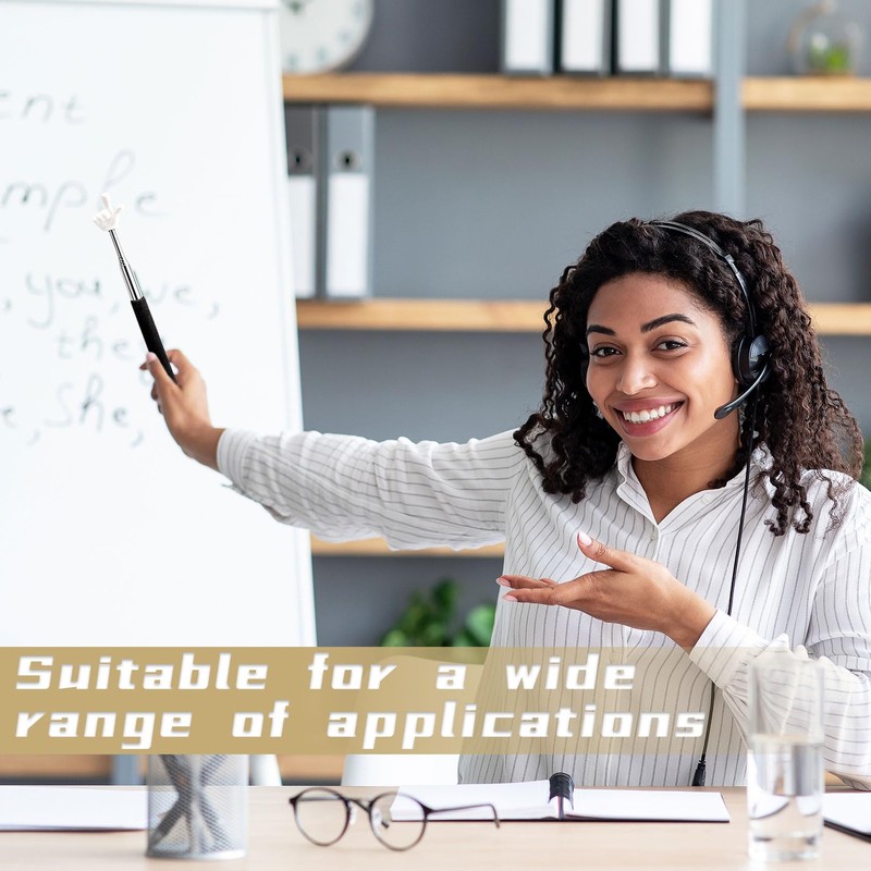 3 Pcs Pointer Finger Stick,Telescopic,Pointers for Kids Reading,Teachers,Extendable Retractable Hand