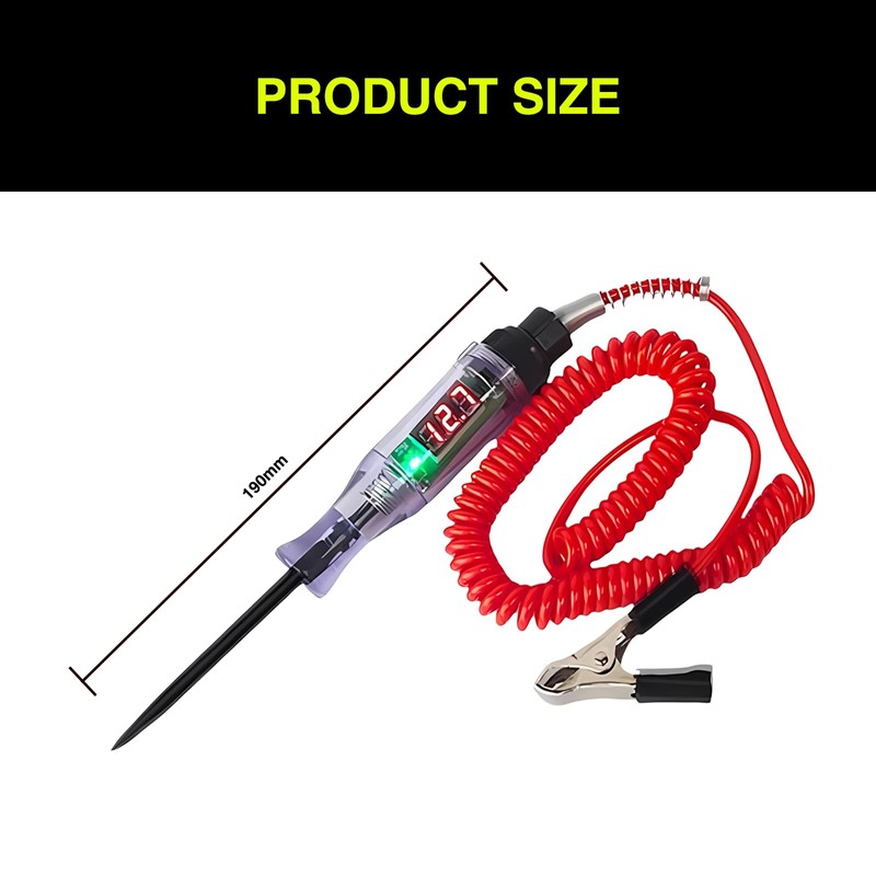 Leogony 3-120v circuit tester, car fuse test light Dc Voltage