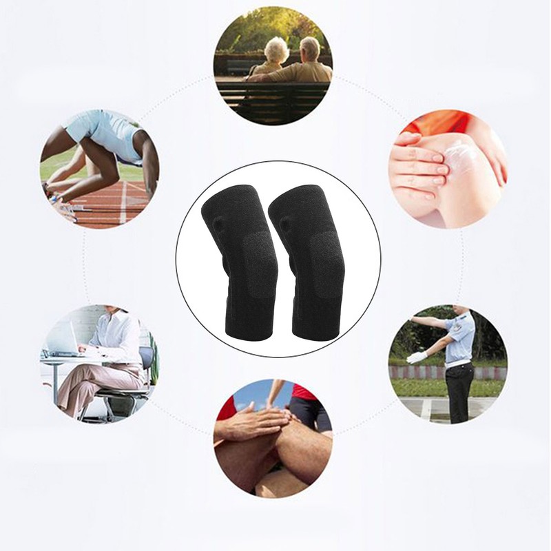 2pcs Knee Braces Graphene Warm Protective Prevent Slip Knee Compression