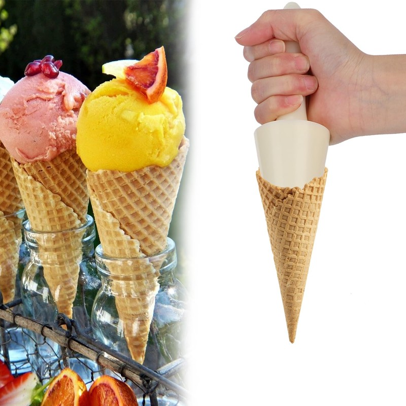 Pack of 4 Waffle Cone Rollers 14 cm Cone Baking