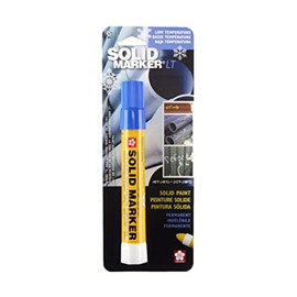 SAKURA Solid Paint Markers with Twist Up Tip - Low Temperature Permanent Marker Pens - Window, Wood, & Glass Marker - Blue Paint - 3 Pack