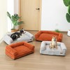 FUKUMARU Cute Dog Bed, Fluffy Dogs Couch with TPU Layer
