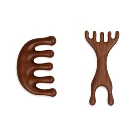 Natural Wooden Hair Growth Scalp Massager Comb - 5-Claw Head Wood Scalp Massage Tool for Stress Relief, Gua Sha & Scalp Therapy