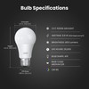 Feit Electric A19 LED Light Bulbs, 60W Equivalent, Dimmable, E26