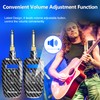 Wireless Guitar System 2.4GHz Transmitter Receiver, 24-bit 48KHz Audio, 100ft