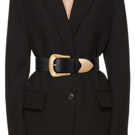 TRIWORKS Women Wide Elastic Waist Belt for Dresses Fashion Gold Buckle Wide Stretchy Belt