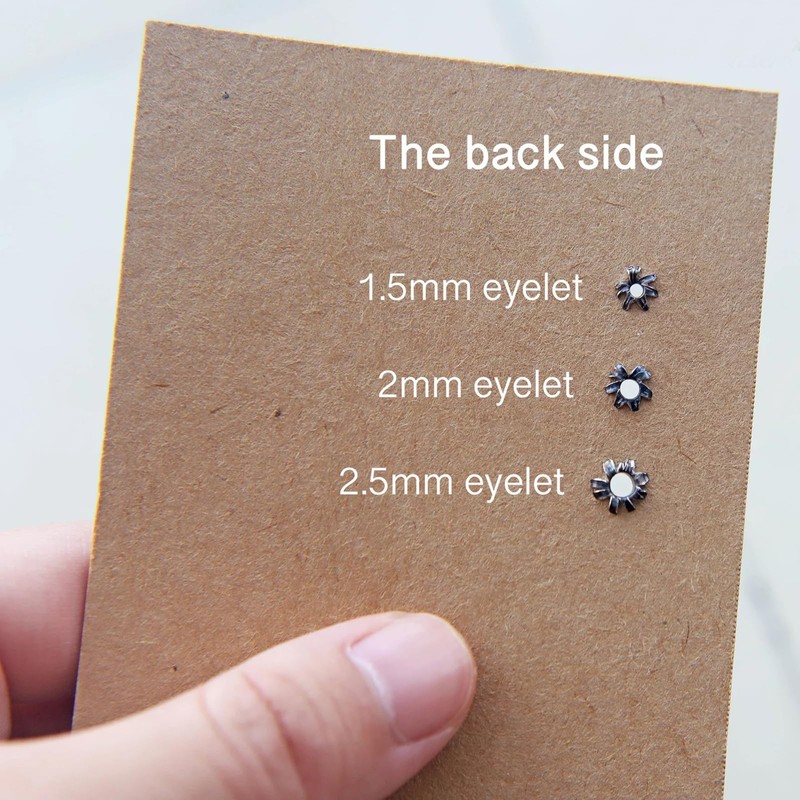 1.0mm/1.5mm/2mm/2.5mm Mini Eyelet Grommet Setter Tool, Hollow Hole Punch Tools,