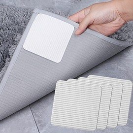 Vacuum Tech Carpet Gripper Non-Slip Mat for Parquet Floor Tiles Washable Reusable Non-Slip Mat Carpet Non-Slip Anti-Slip Curling 10 x 10 cm Pack of 4 FuKuEn