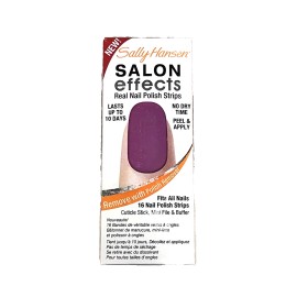 Sally Hansen Salon Effects Real Nail Polish Strips 16 Strips - 130 Violet Night