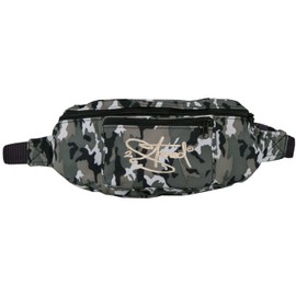 Original 2Stoned Hip Bag Bum Bag Retro with Embroidery Logo for Women, Men and Children, Ice Camo/Lettering, Neck pouch