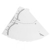 100PCS Eyebrow Ruler Stencils Disposable PVC Clear Scale Brow Microblading