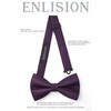 Enlision Bow Tie for Men Plain Bow Tie with Pocket