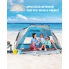 OutdoorMaster Beach Tent Sun Shelter for 3-4 Person, Pop Up