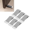 6pcs Door Stoppers Grey Hole Free Installation Noise Elimination TPR