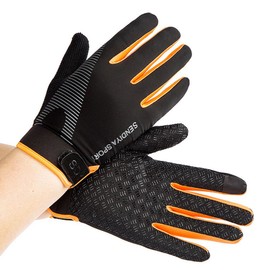Workout Gloves, Full Palm Protection & Extra Grip, Gym Gloves for Weight Lifting, Training, Fitness, Exercise (Men & Women) … (orange, Medium)