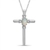 JEWELEXCESS Silver Cross Necklaces for Women –Silver Cross Necklace for