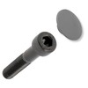 cyclingcolors 20x Screw Cover Cap Grey M5 Plastic Hexagon Allen