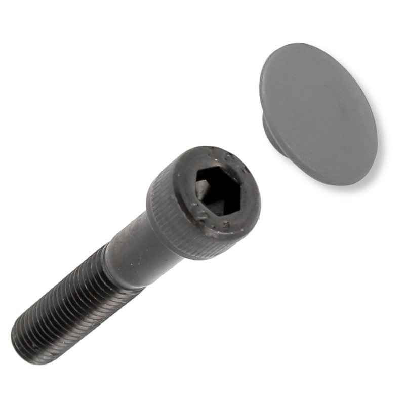 cyclingcolors 20x Screw Cover Cap Grey M5 Plastic Hexagon Allen