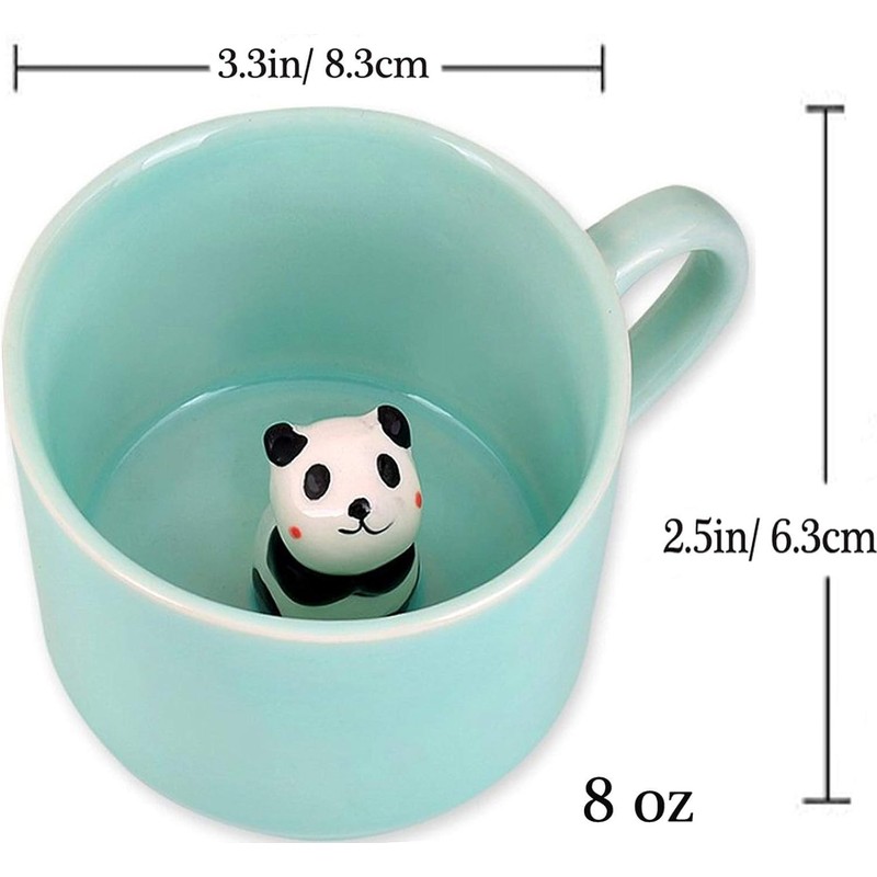 Itian 3D Animal Coffee Cup with Panda Inside Novel Cute