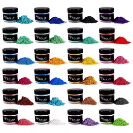 Rolio Polvo Mica 24 Pigmento Pintur Ajabón Esmalte Resina Velas
