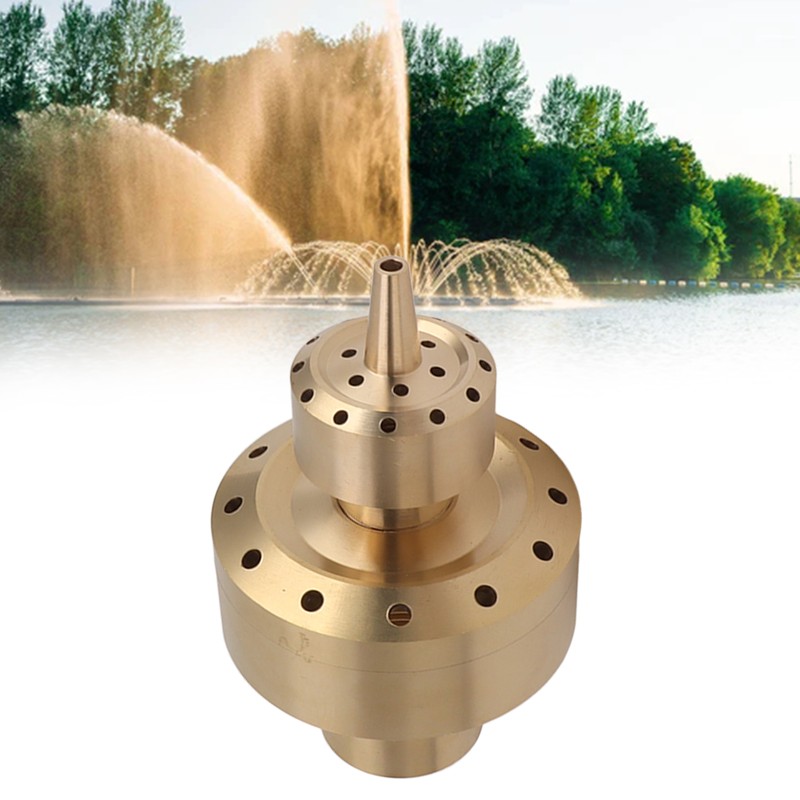 Copper Double Column Fountain Nozzle Music Fountain Landscape Scenery Nozzle