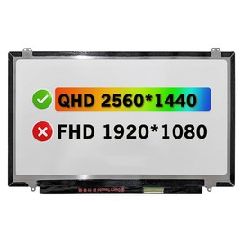 POBRIDA 14.0" LCD Screen Replacement B140QAN01.1 LP140QH1(SP)(D3) for HP Elitebook 840 G3 840 G4 823952-001 806862-005 849782-001 Non-Touch Display Panel QHD 2560 * 1440 40 Pins