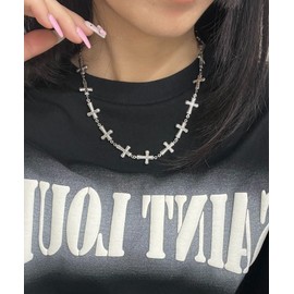 [ウィゴー] Figments ALL クロス ネックレス レディース F シルバー