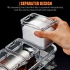 V·RESOURCING Clear Seasoning Box, 3 Pieces Seasoning Rack Spice Pots