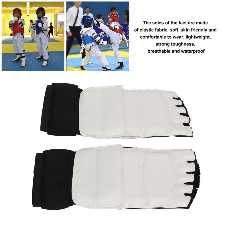 Thicken Boxing Foot Protector Adjustable Strap Elastic Sparring Foot Guard